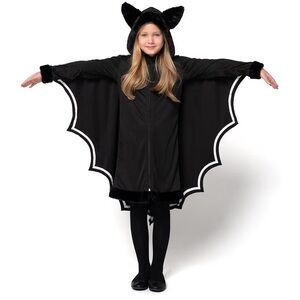 NWT Spooktacular Creations Halloween Vampire Bat Costume Glow in the Dark 8-10